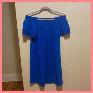 Blue off the shoulder Xhilaration  dress